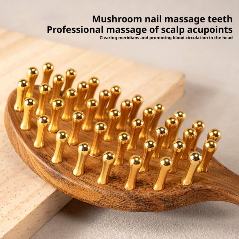 Loc Brush - 39 Tooth Long Handle Massage Comb for Scalp and Head Meridians with Gentle Detangling and Stimulating Bristles for Hair Growth & Relaxation - Image 3